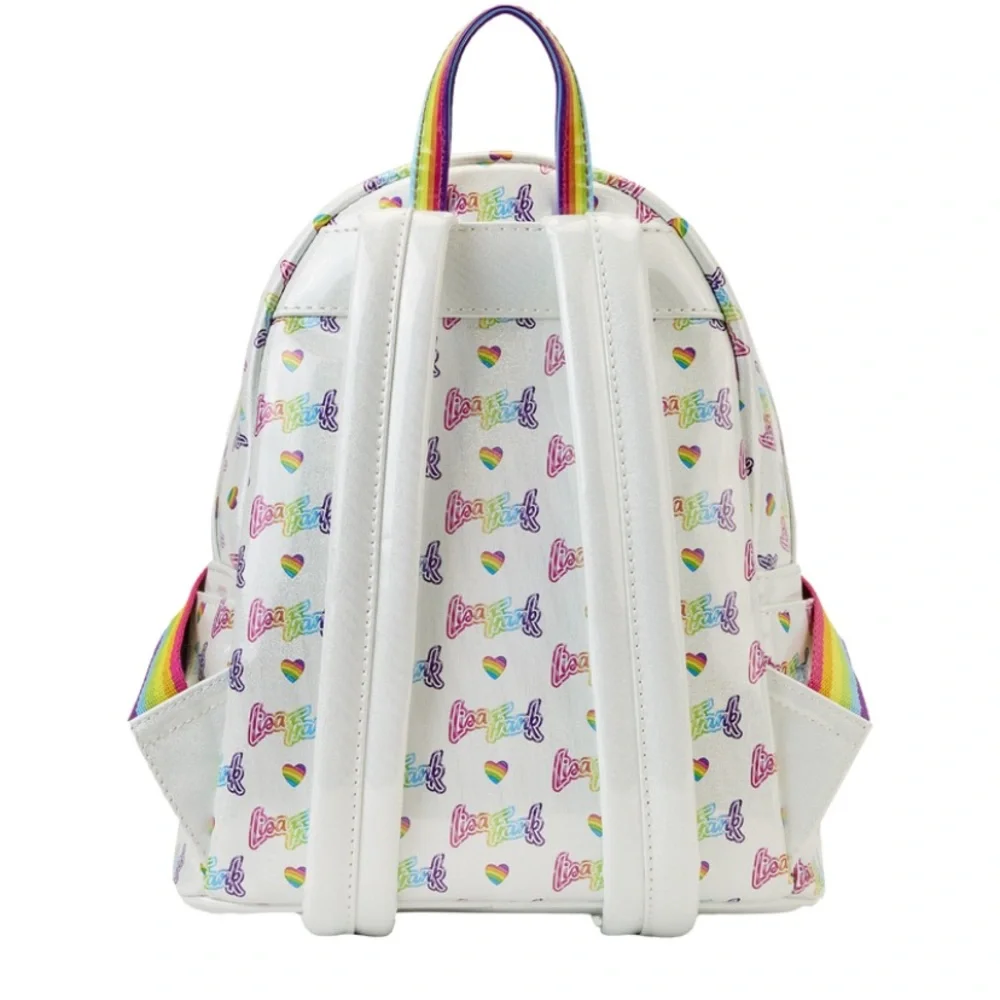 Loungefly Lisa Frank Rainbow Heart Mini‎ Backpack with Waist Bag Retro